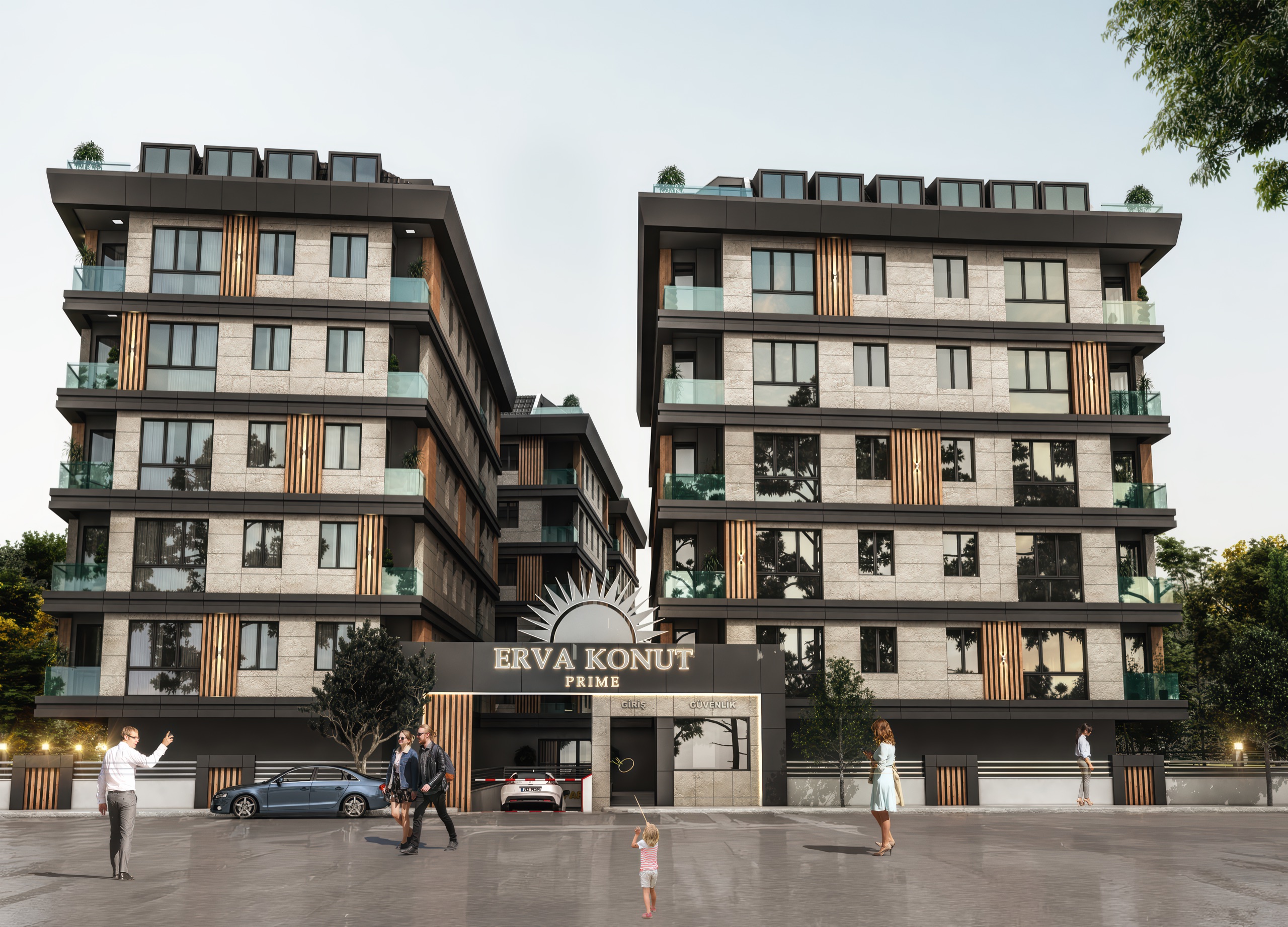Erva Konut İdealtepe cephe render